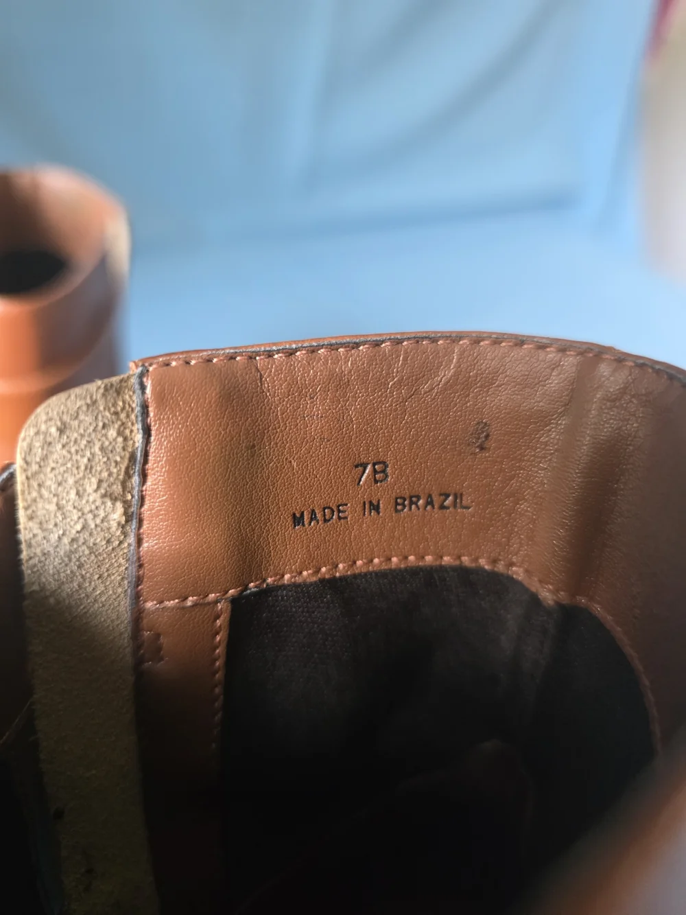 Talbots Women’s Tan Leather Almond‑Toe Ankle Boots Buckle Strap – Size 7B